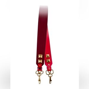 Pristine Valentino Garavani Rockstud 2-tone Leather Bag Strap w/full inclusion